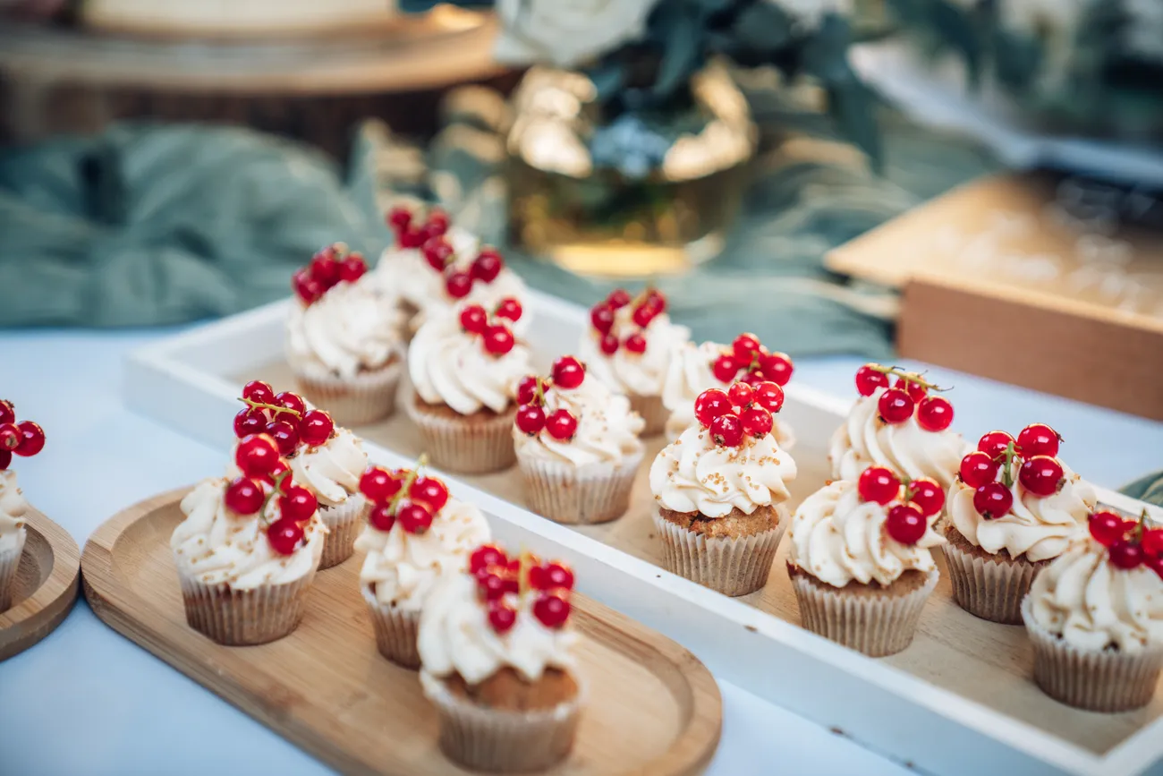 Cupcakes mit Beeren