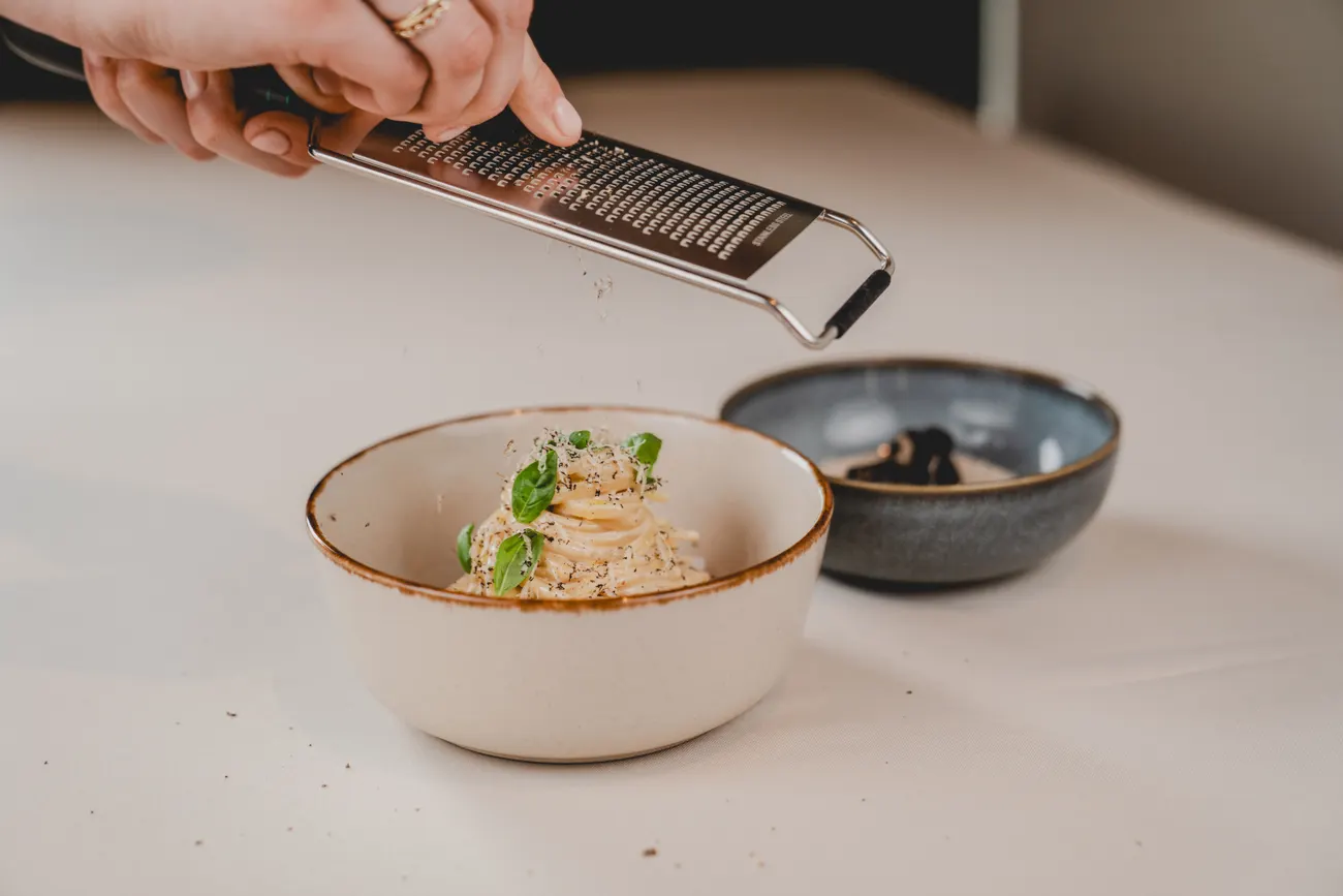 Risotto wird verfeinert